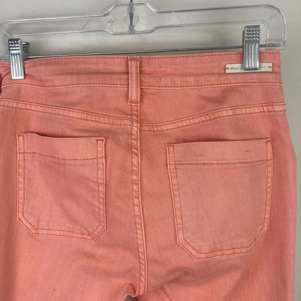 ANTHROPOLOGIE Pilcro High-Rise Skinny Jeans | ankle length pants | apricot | siz - Picture 5 of 10